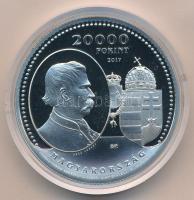 2017. 20.000Ft Ag "A Kiegyezés 150. évfordulója" tanúsítvánnyal T:PP 
Hungary 2017. 20.00...