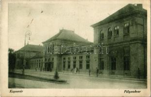 1927 Kaposvár, Pályaudvar, Vasútállomás (fl)