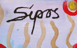 Sipos Éva (1967-): Szerelem. Olaj, farost, jelzett,  40×30 cm