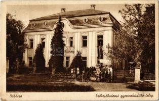 1943 Babócsa, Székesfővárosi gyermeküdülő-telep (Prinke kastély). Kiadja Arató Antal (EK)