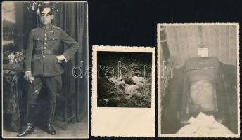 Hősi halottak, katonák ravatalon, koporsóban, a harctéren, különféle helyszíneken és eltérő időponto...