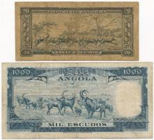 Angola 1962. 20E + 1970. 1000E T:III,III-
Angola 1962. 20 Escudos + 1970. 1000 Escudos C:F,VG