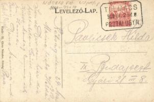 1919 Rétság, Fő utca, Mácsik Ferencz férfi szabó üzlete, kiadja ifj. Glatz Nándor