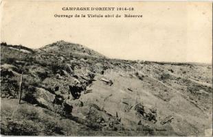Campagne dOrient 1914-18, Ouvrage de la Vistule abri de Réserve / WWI French military, Eastern campaign, reserve shelter