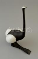 Royal Dux strucc, részben mázas, jelzett, kopásnyomokkal, m: 29 cm