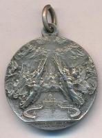 Vatikán 1925. "XI. Pius pápa / Róma jubileumi éve" ezüstözött? emlékérem füllel (8,65g/28m...