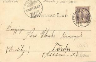 1900 Marcali, Fő tér, üzlet. Kopári Jenő kiadása  (EK)