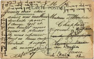 1918 Macédonie, L'hiver, Les troupeaux descendent dans la plaine / Macedonia, winter, herd graz...