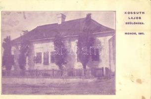 1911 Monok, Kossuth Lajos szülőháza. Krausz kiadása (fl)