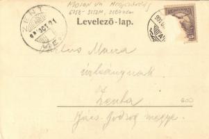 1901 Moson (Wieselburg), Mosonmagyaróvár; Soproni utca. A. Kumpf kiadása / Ödenburger Gasser (Rb)