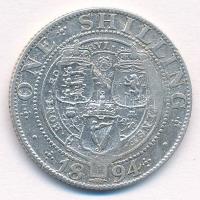 Nagy-Britannia 1894. 1sh Ag "Viktória" T:2-,3
Great Britain 1894. 1 Shilling Ag "Vic...