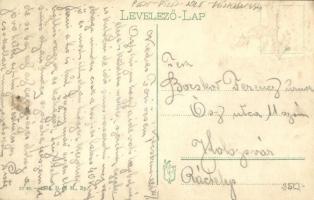 Kecskemét, Kossuth szobor, piac árusokkal, Fuchs Samu áruháza, üzletek (Rb)