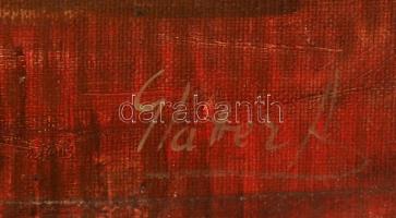 Glatter Ármin (1861-1931): Számonkérés. Olaj, vászon, jelzett, 68×55 cm