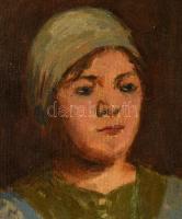 Glatter Ármin (1861-1931): Számonkérés. Olaj, vászon, jelzett, 68×55 cm