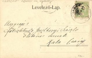 1903 Kadarkút, Gróf Somssich-kastély lovaskocsikkal