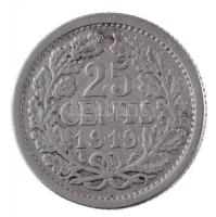 Hollandia 1919. 25c Ag "I. Vilma" T:2
Netherlands 1919. 25 Cents Ag "Wilhelmina I&qu...