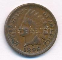 Amerikai Egyesült Államok 1896. 1c Br Indián T:2 USA 1896. 1 Cent Br Indian Head C:XF