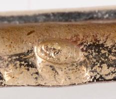 Ezüst(Ag) masszív glídes karkötő, jelzett, h: 21 cm, nettó: 16,8 g