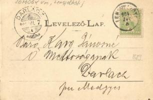 1904 Lengyeltóti, utcakép, Zichy kastély. Günsberger Zoltán kiadása