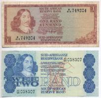 Dél-Afrika 1975. 1R + 1981. 2R T:II-,III South Africa 1975. 1 Rand + 1981. 2 Rand C:XF,F