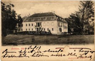 1904 Bethlen, Beclean; Bethlen gróf kastélya. Báró Wesselényi Bélánénak címezve. Kiadja Kajári István / castle (felületi sérülés / surface damage)