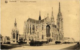 1918 Oostende, De St. Petrus- en Pauluskerk / church