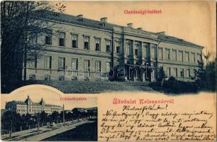 1900 Kolozsvár, Cluj; M. kir. Gazdasági Tanintézet, Erdészeti palota / economic school, forestry palace (Rb)