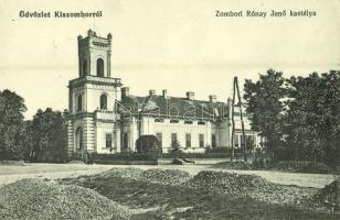 1914 Kiszombor, Zombori Rónay Jenő kastélya. Kramer Aladár kiadása