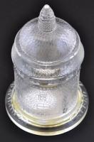 Kolmarden design  tornyos persely, formába öntött, hibátlan, jelzett, eredeti dobozában, m: 16 cm