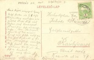 Kisterenye (Bátonyterenye), utca és római katolikus templom. W.L. Bp. 4688. Bogenglück Mór fia czég ...