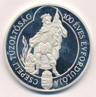 1996. "Csepeli Tűzoltó Egyesület / Csepeli Tűzoltóság 100 éves évfordulója" jelzett Ag eml...