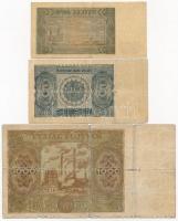 Lengyelország 1946. 5Zl + 1947. 1000Zl + 1948. 2Zl T:III,III-,IV
Poland 1946. 5 Zlotych + 1947. 100...