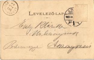 1903 Arad, Várkapu, K.u.K. katonák. Kiadja Kerpel Izsó / castle gate, K.u.K. soldiers (fl)