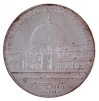 Nagy-Britannia 1862. "Albert herceg / Londoni Világkiállítás" ezüstözött Br emlékérem. Szi...