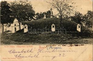 1902 Glogovác, Öthalom, Vladimirescu (Arad); Az öt halom, Kálvária, kápolna. Kiadja Kerpel Izsó / calvary, chapel (Rb)