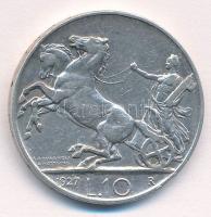Olaszország 1927R 10L Ag "III. Viktor Emánuel" T:2 
Italy 1927R 10 Lire Ag "Vittorio...
