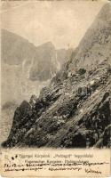1914 Fogarasi-havasok (Fogarasi Kárpátok), Fogarascher Karpaten, Muntii Fagarasului; Podragul hegyoldalai / Podraguhange / Varful Podragu / mountain (EB)