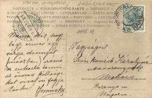 1906 Sankt Ruprecht an der Raab, Gruss aus... / Art Nouveau, floral greeting card with lady