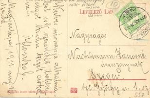 1911 Magyarlápos, Oláhlápos, Targu Lapus; Református templom, Piac tér, Községi Vendéglő, Sötő Feren...