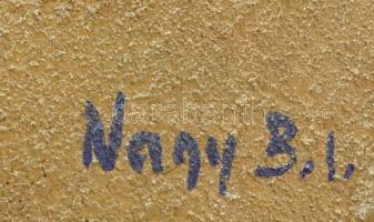 Nagy B. István (1933-2006): Öreg és harcos. Olaj, vászon, jelzett, 100×80 cm