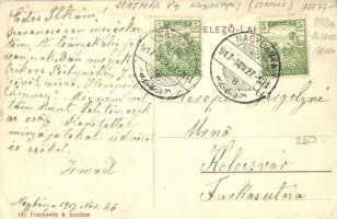 1917 Nagybánya, Baia Mare; Felsőbánya utca részlete. Frankovics A. kiadása / street view (EK)