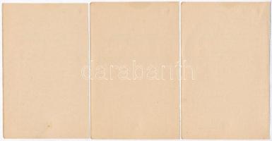 ~1950. "Magyar Honvédség Ruházati utalvány" 3db kitöltetlen utalvány T:I-,II