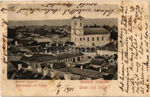 1901 Lugos, Lugoj; Görögkeleti ortodox templom. Kiadja Auspitz Adolf / Greek Orthodox church (fl)