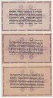 1946. 10.000AP + 50.000AP + 100.000AP (3x) sorozat- és sorszám nélküliek T:I-III