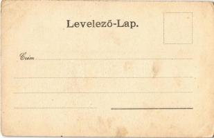 Beszterce, Bistritz, Bistrita; Spitalgasse mit Röm. kath. Kirche und Kloster / Kórház utca, Római ka...