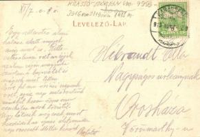 1913 Karánsebes, Caransebes; Temesvári utca / street