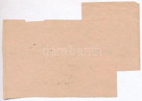 1945. "Rákospalotai étkezési jegy - Felnőttek részére" hiányos étkezési jegy ív