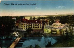 1915 Pöstyén, Pistyan, Piestany; Thermia szálloda az Irma fürdővel / hotel, spa, bathing house