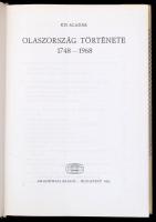 Kiss Aladár: Olaszország története 1748-1968. Bp., 1975. Akadémiai. Kiadói vászonkötésben, sérült pa...