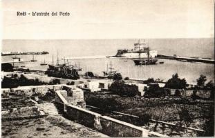 Rhodes, Rodi; Lentrata del Porto / harbour, entrance